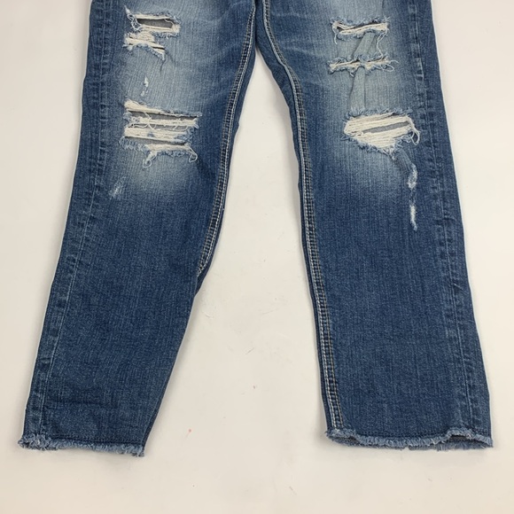 Silver Jeans Suki Skinny Crop Size 27 Stretch Distressed Raw hem Built Free - Picture 6 of 15